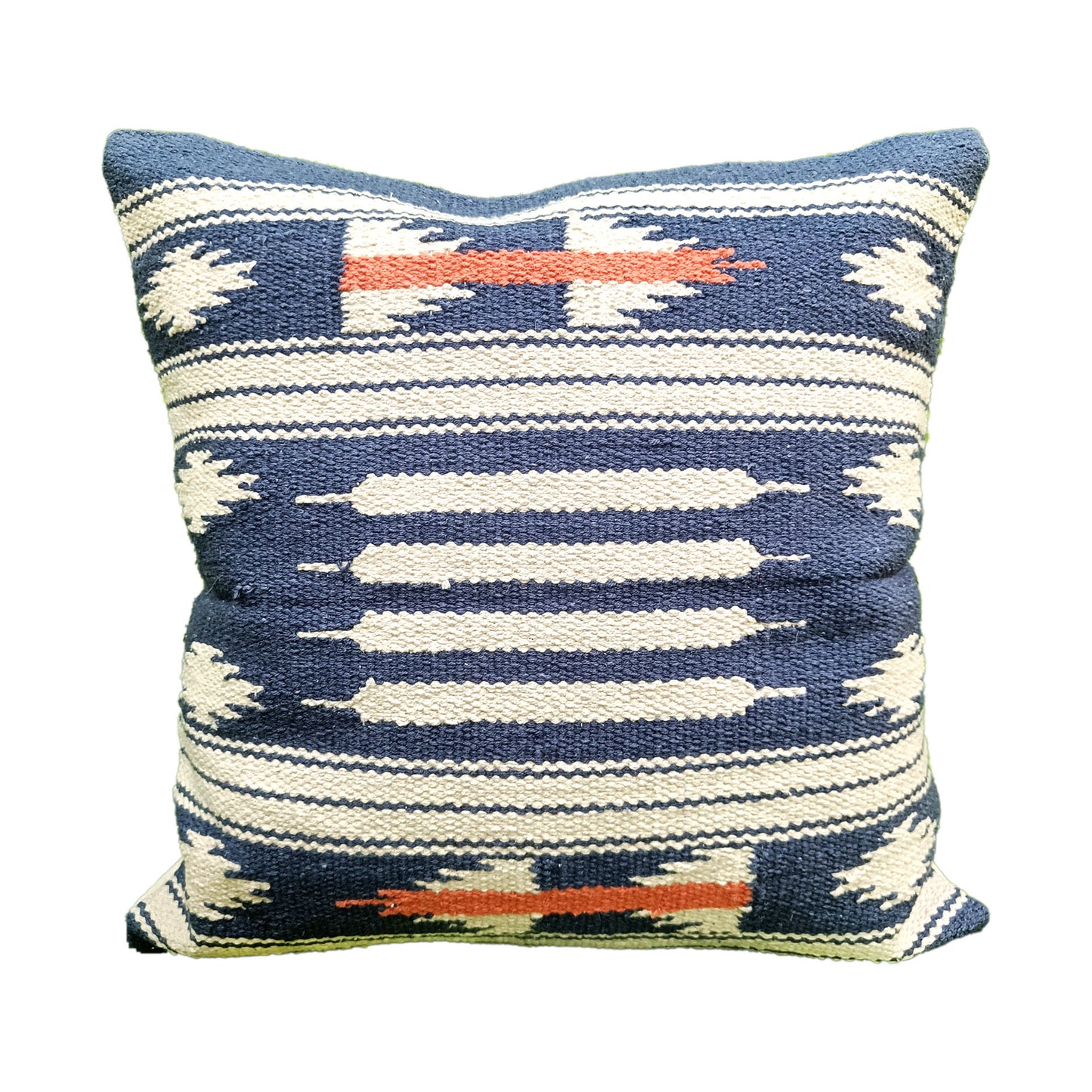Blue Cotton Cushion Cover