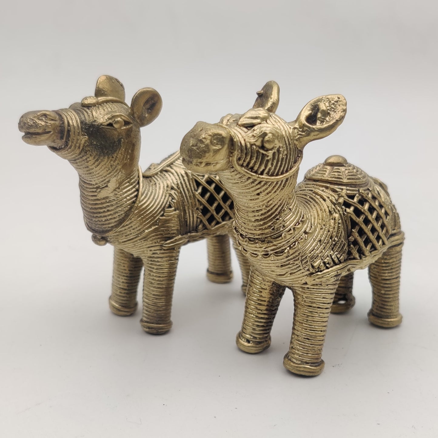 Handmade Dhokra Brass Camel Statue For Table Top and Gift