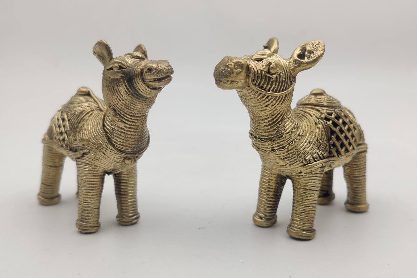 Handmade Dhokra Brass Camel Statue For Table Top and Gift
