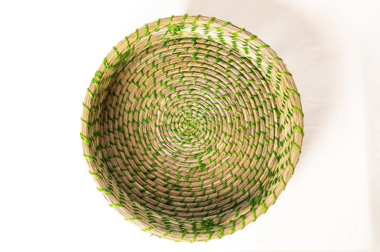 DivineHandicrafts Handmade Sabai Bread Basket with Handles