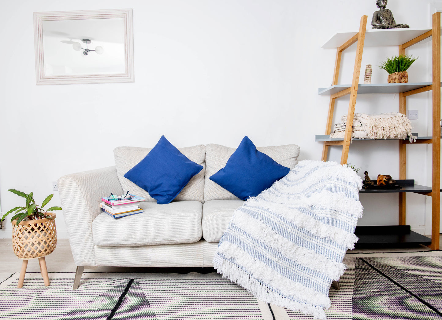 Blue Colour Cushion Cover