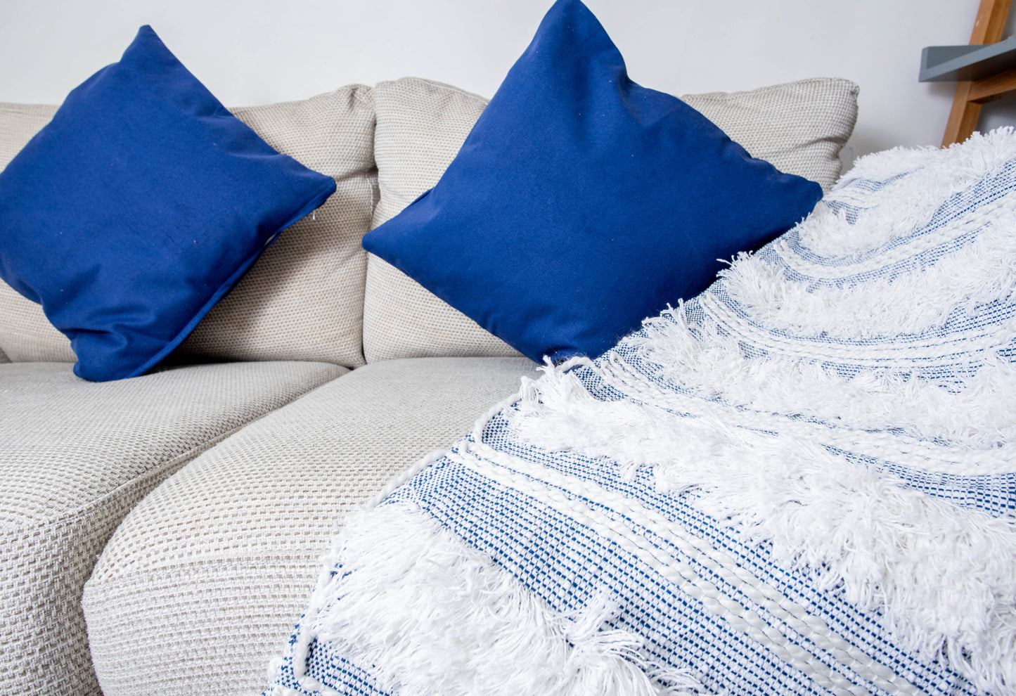 Blue Colour Cushion Cover