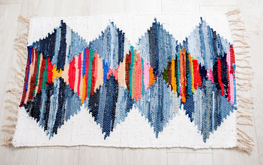 Handwoven Chindi Rag Rug