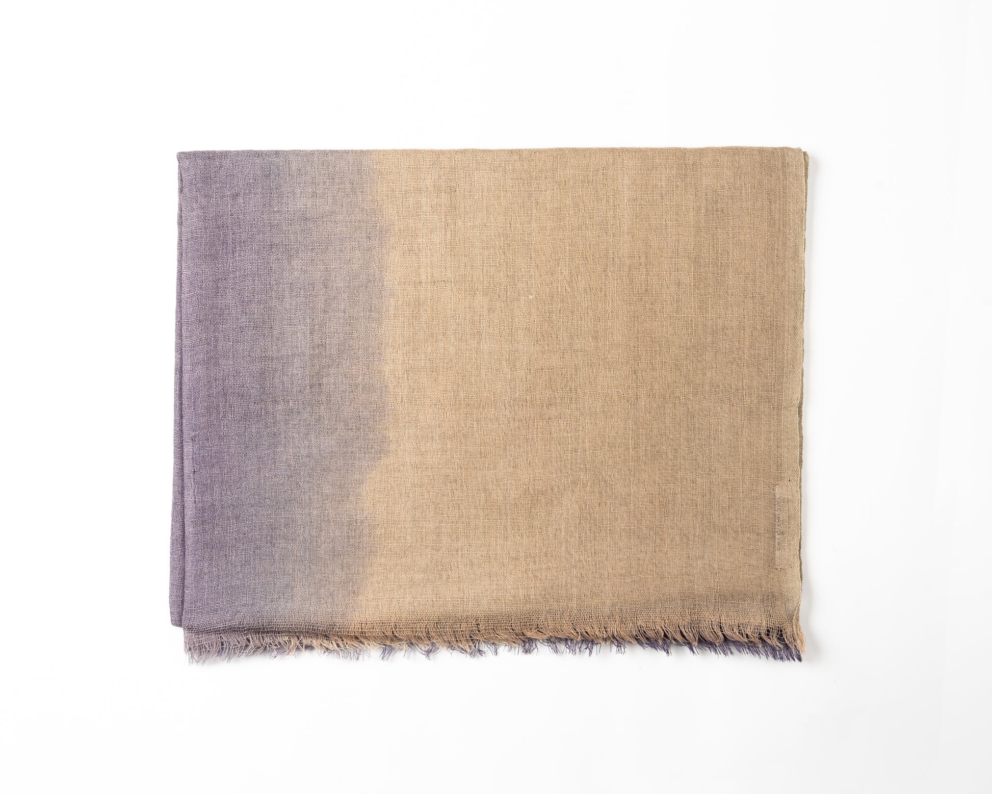Grey & Gold Wool Scarf material for Ladies