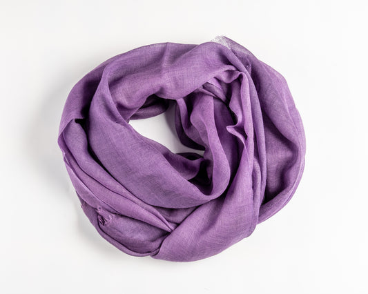 Purple Handloom Scarf