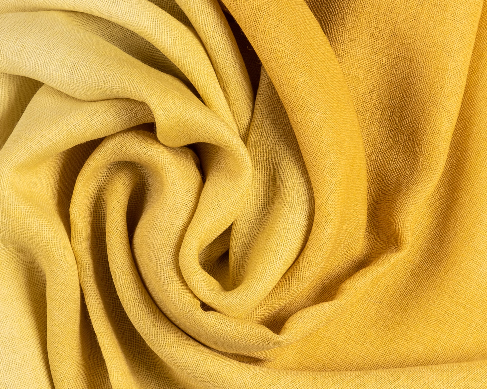 Gold & Yellow Ombré Wool Scarf material