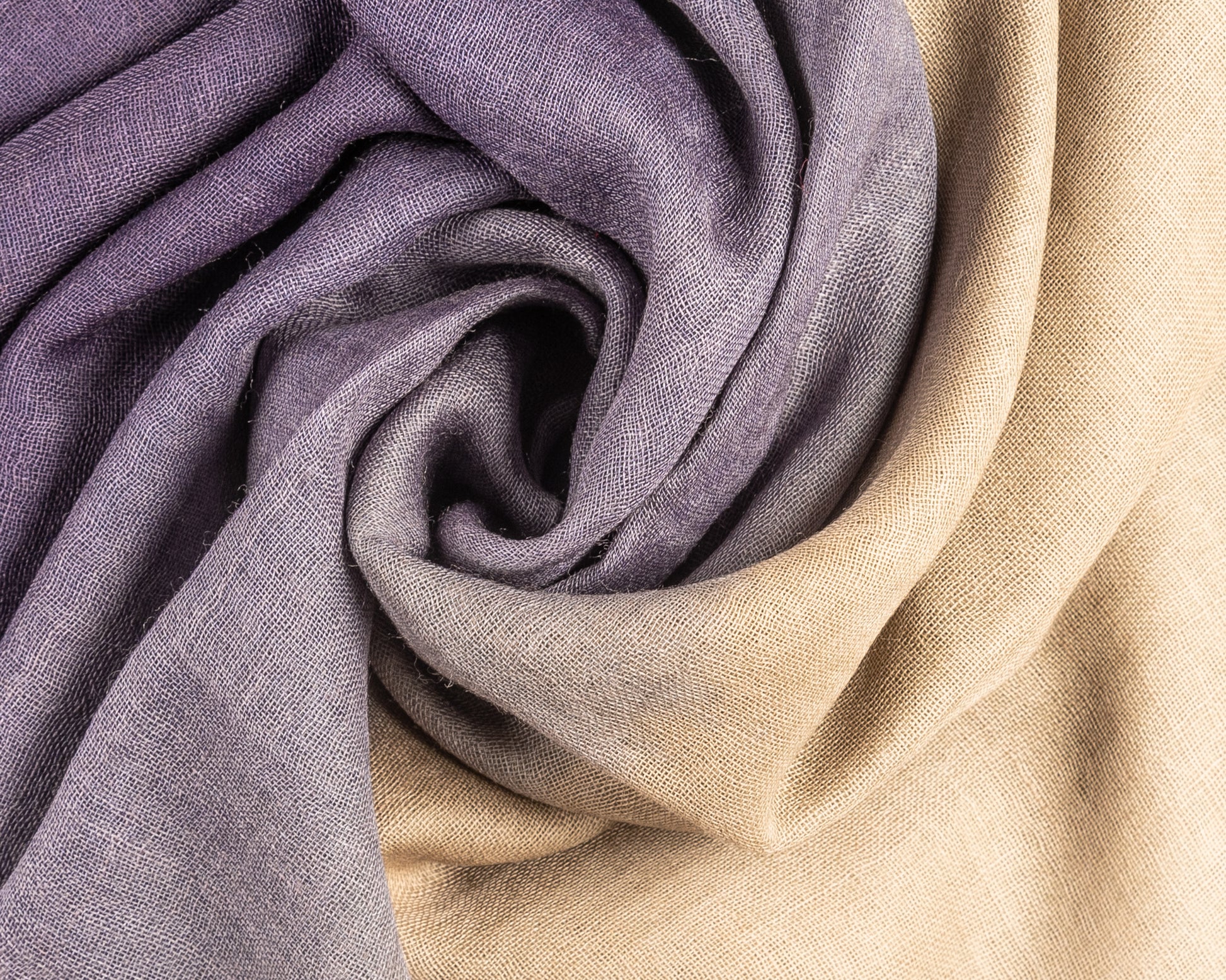 Grey & Gold Ombré Wool Scarf for Ladies
