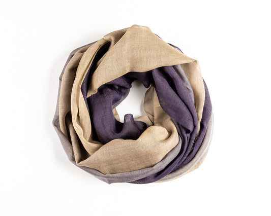 Grey & Gold Handloom Scarf
