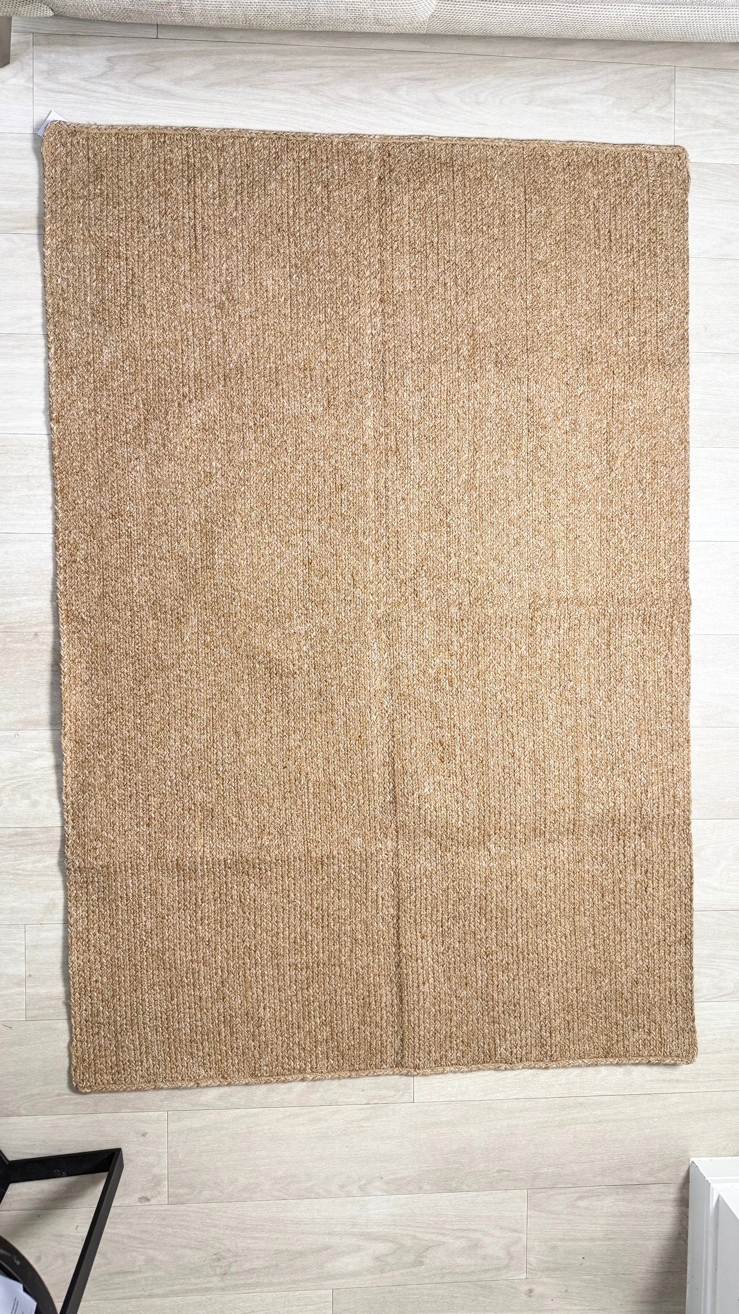 DivineHandicrafts Rectangle Jute Rug Natural Braided Runner
