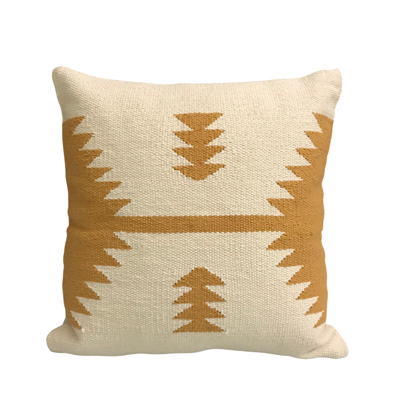 DivineHandicrafts Handcrafted Pure Yellow Family Cotton Cushion Covers-Set of 4