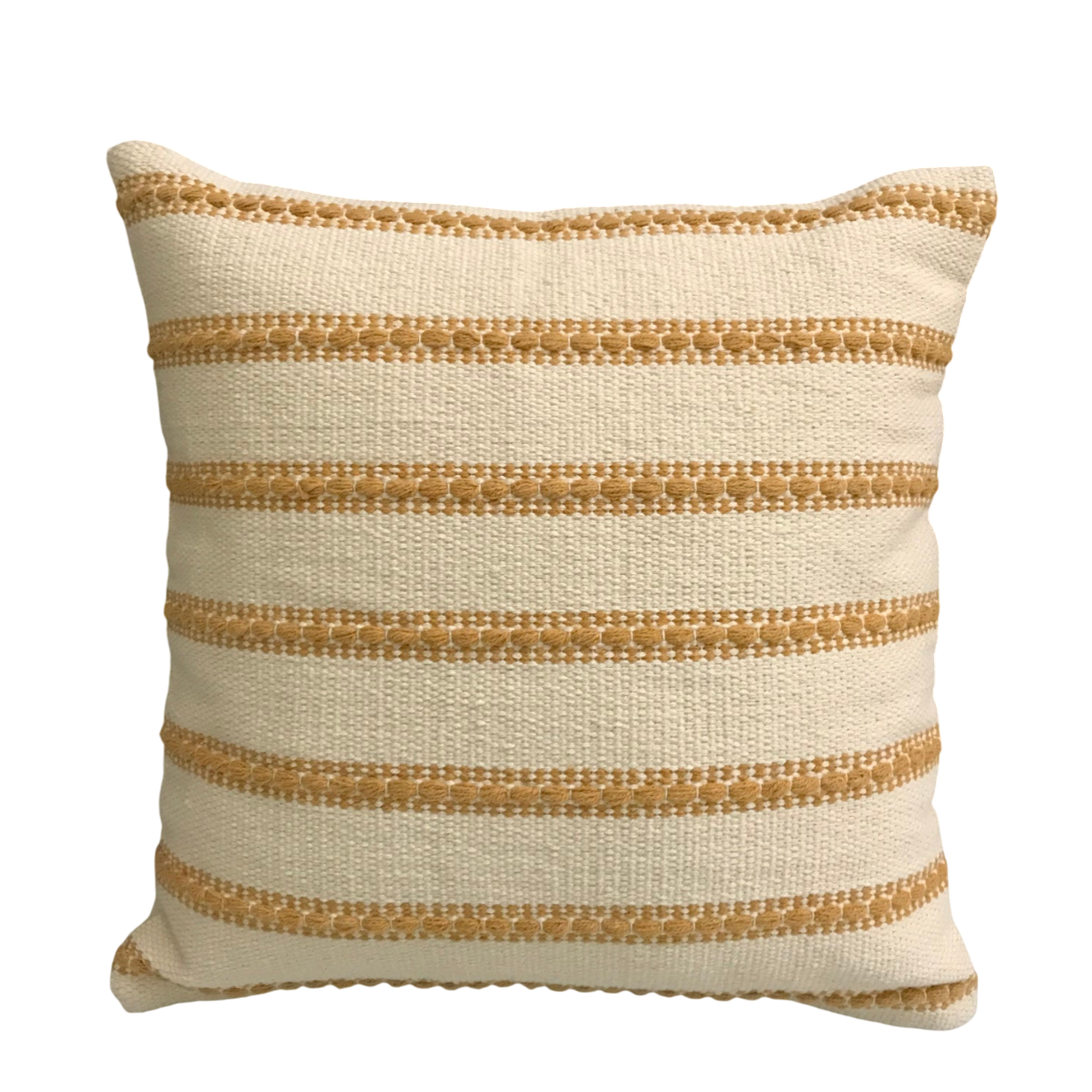DivineHandicrafts Handcrafted Pure Yellow Family Cotton Cushion Covers-Set of 4