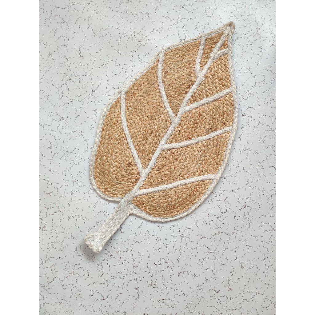 Leaf Jute Braided Rug