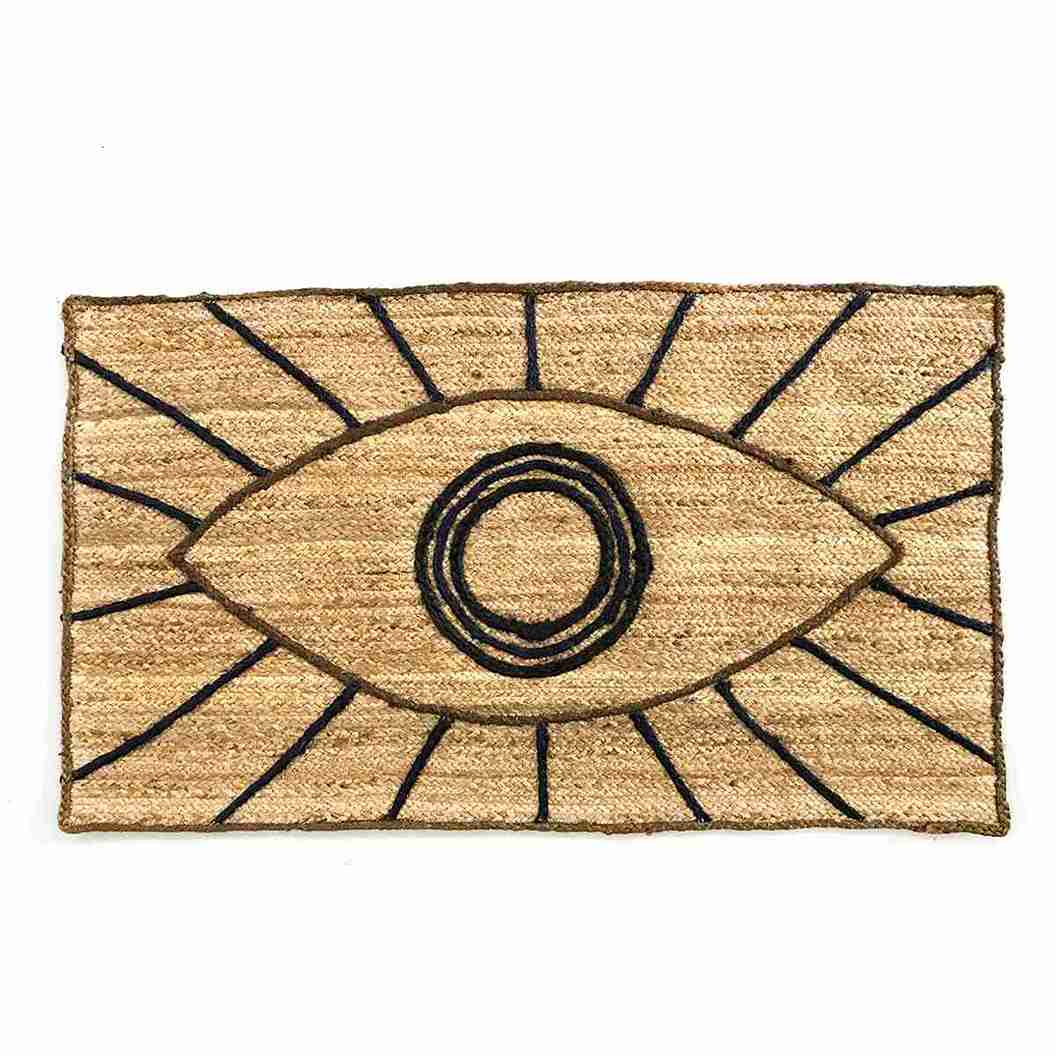 Eye Featured Jute Rug