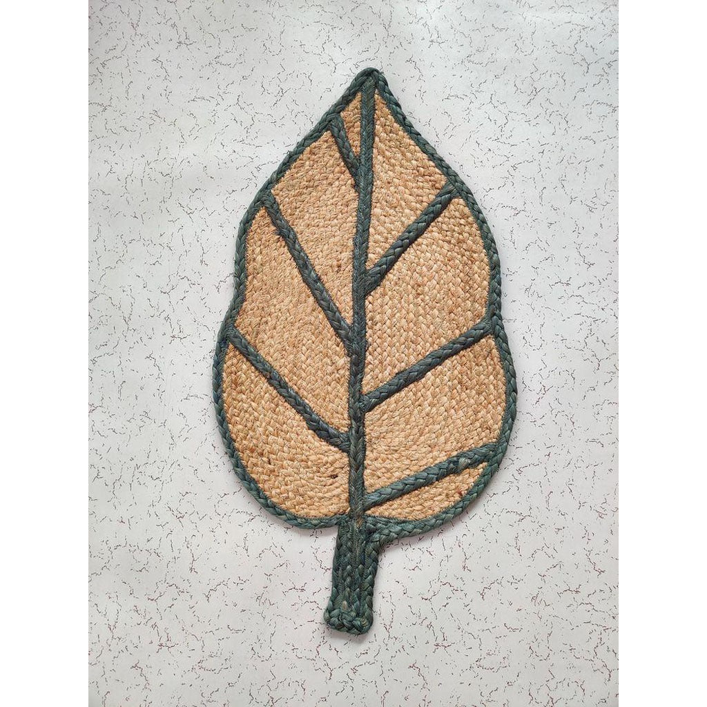 Leaf Jute Braided Rug