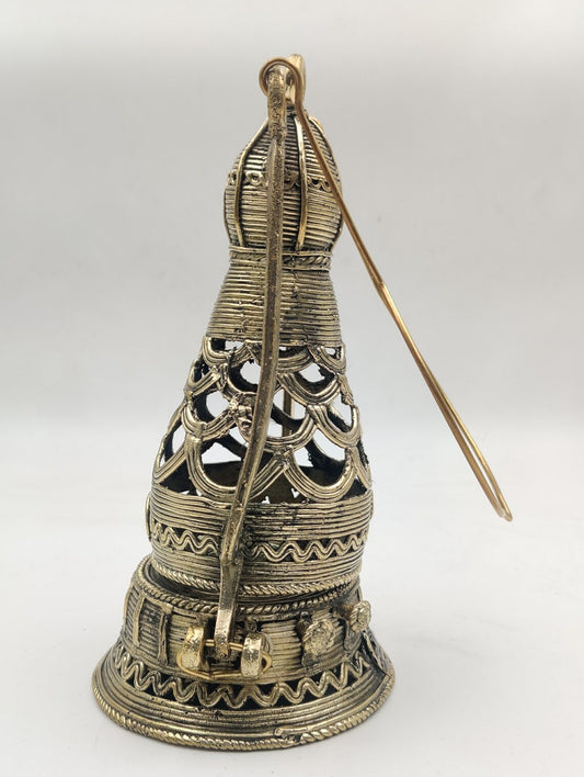 Handmade Dhokra Brass Vintage Style Lantern Showpiece from Ancient India