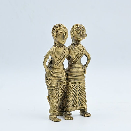 Tribal Dancing Couple Statue