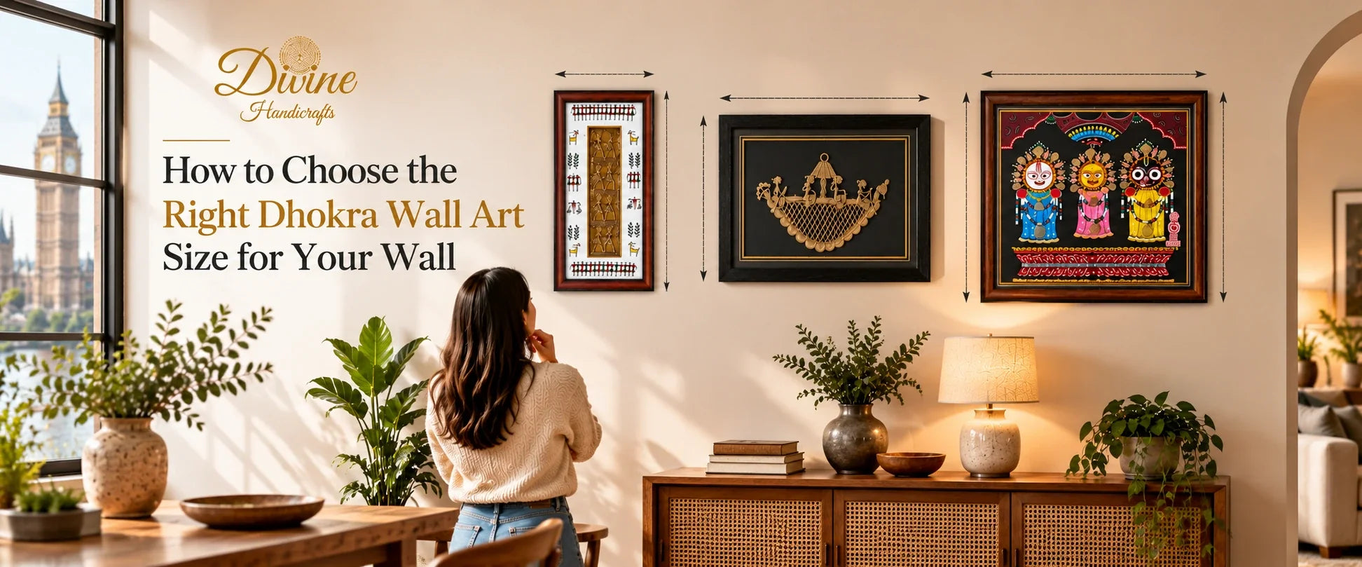 How to Choose the Right Dhokra Wall Art Size for Your Wall