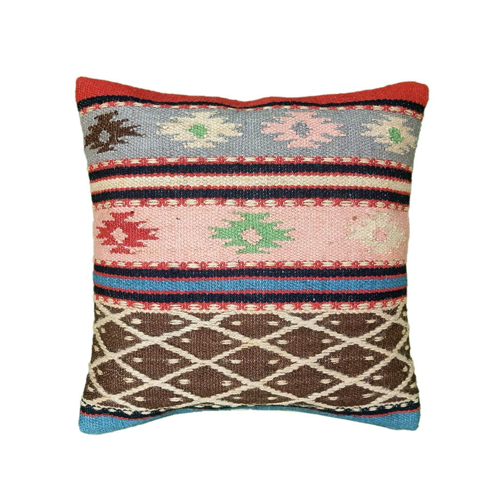 Jute Multicolour Cushion
