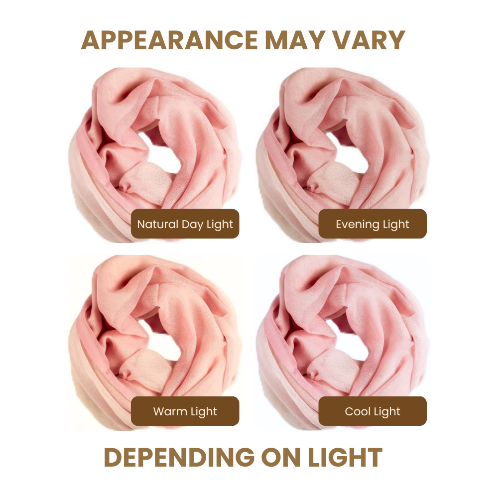 Pink & White Wool Ombré Scarf, Handloom 70x180cm