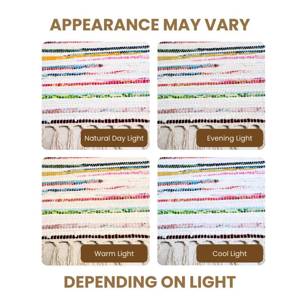 Cotton Stripe Chindi Rag Rug