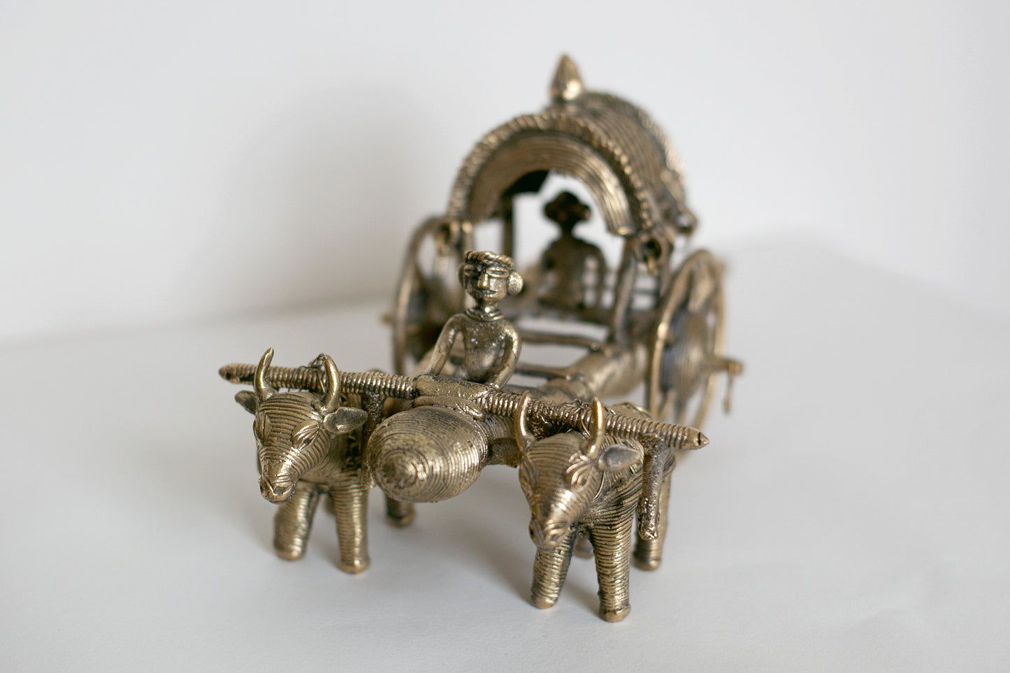 Dhokra Casted Bullock Cart Made by Tribal Artisans