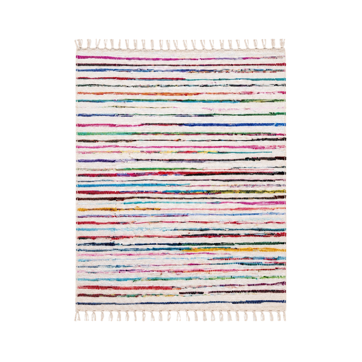 Cotton Stripe Chindi Rag Rug