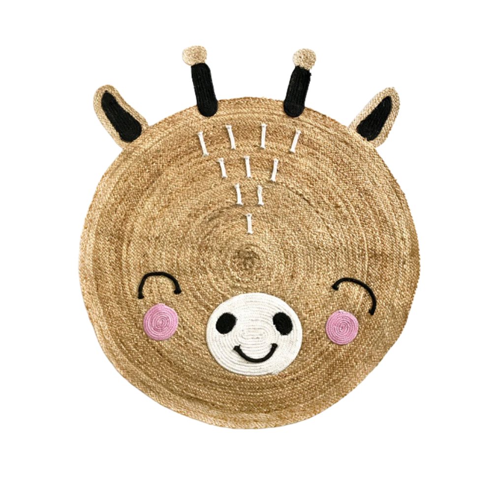 Reindeer Kids Handwoven Boho Area Rug
