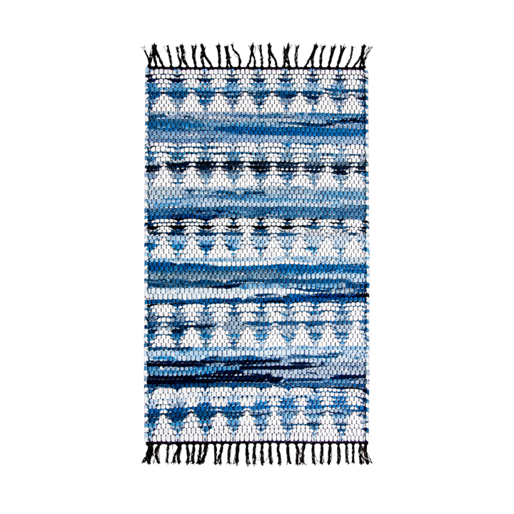 Designer Printed Chindi Rag Rug