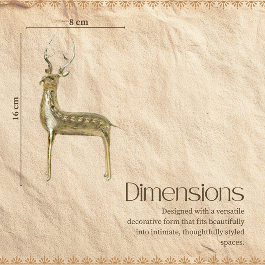 Brass Standing Deer Pair (Pack of 2)