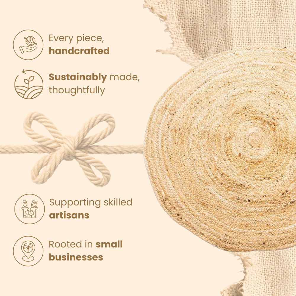 Handcrafted sustainable artisan rug