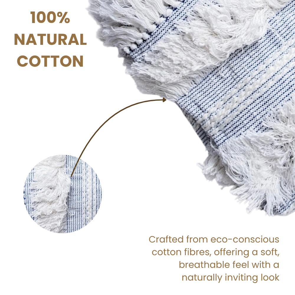 Designer Acrylic-Cotton Throw Blanket, Luxury
