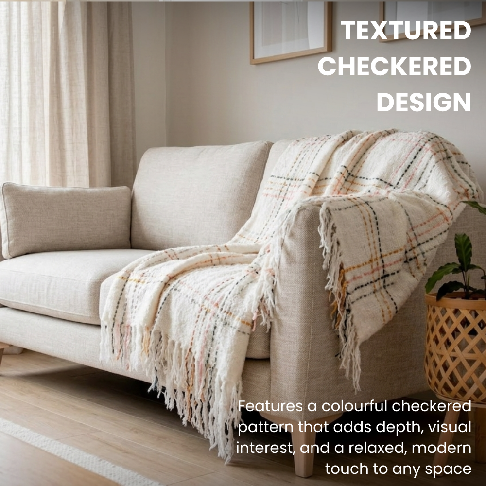 Lightweight White Acrylic Premium Throw 50x60in