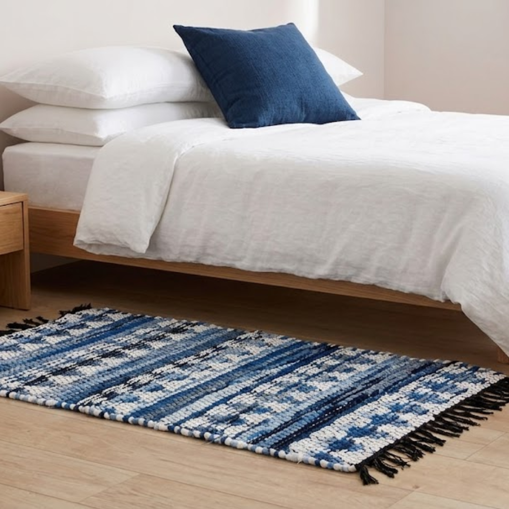 Designer Printed Chindi Rag Rug