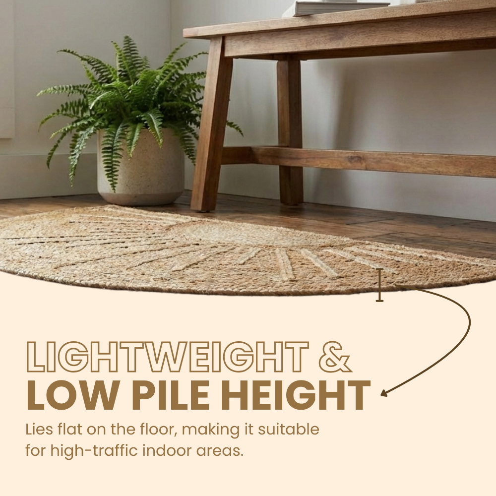 Half Circle Jute Rug