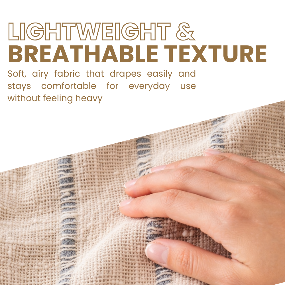Reversible Cotton Throw Blanket 50x60in