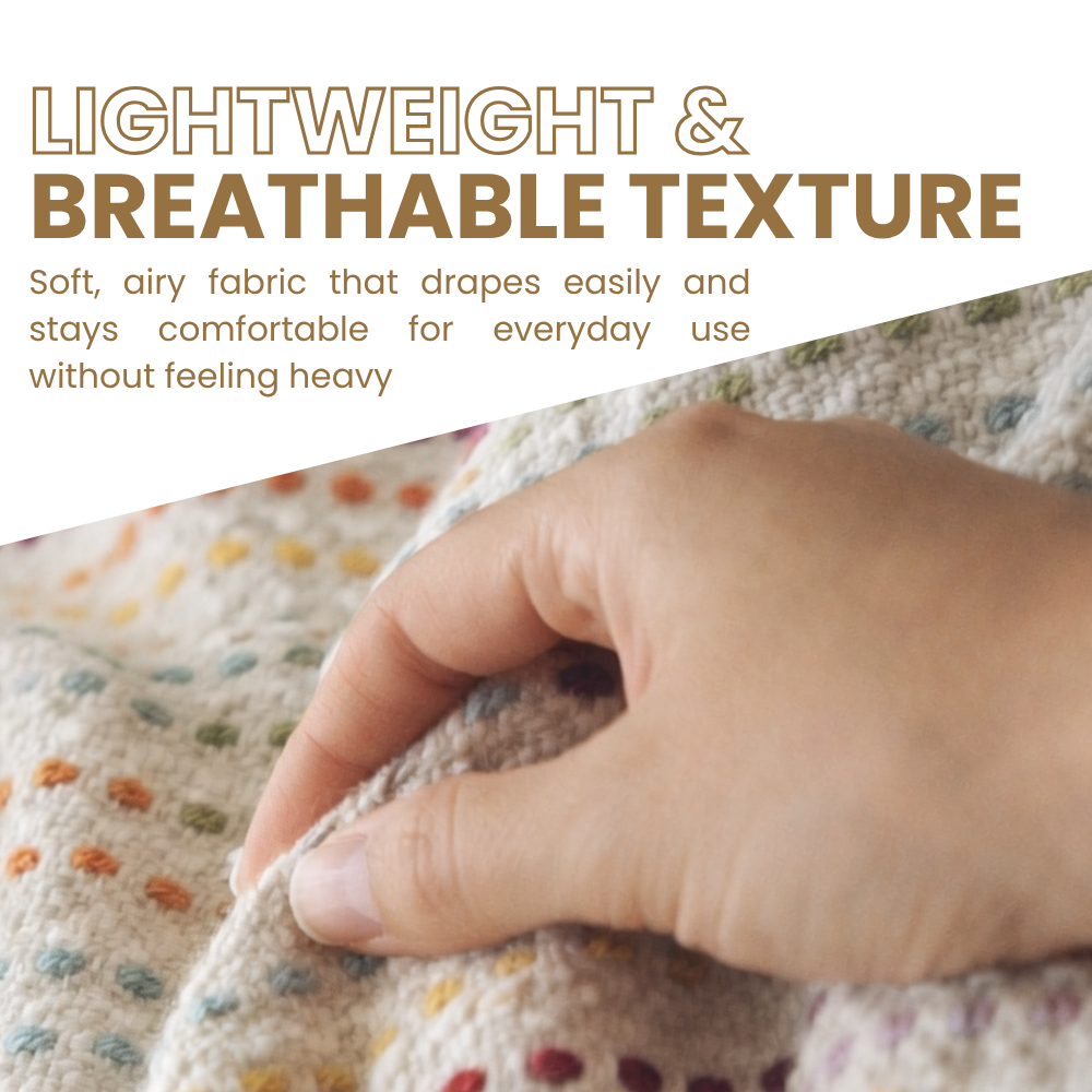 Designer Cotton Throw Blanket, Acrylic Blend 50x70in