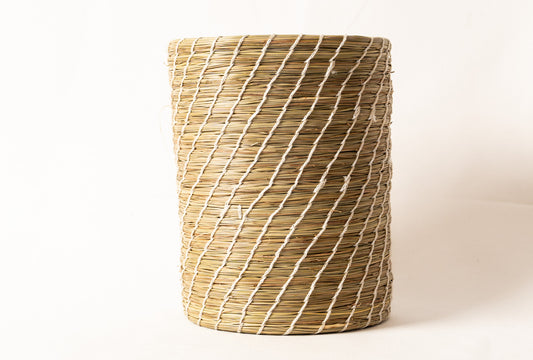Divine Handicrafts Natural Colour Fibre Planter and accessorise holder