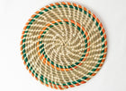Natural Multicolour Sabai Grass Coaster Set (Set of 3)