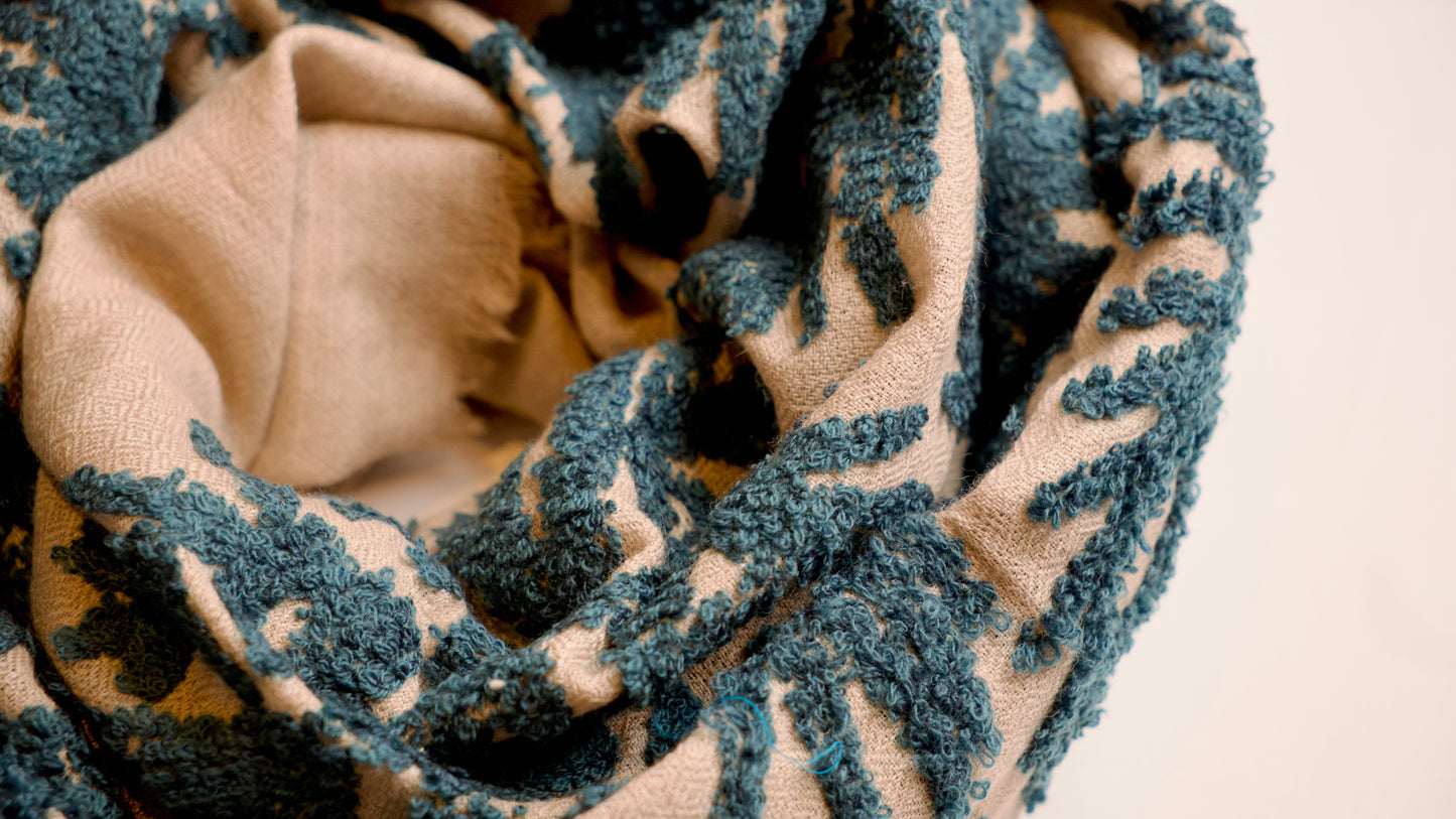 DivineHandicrafts Cashmere Hand Embroidery Scarf