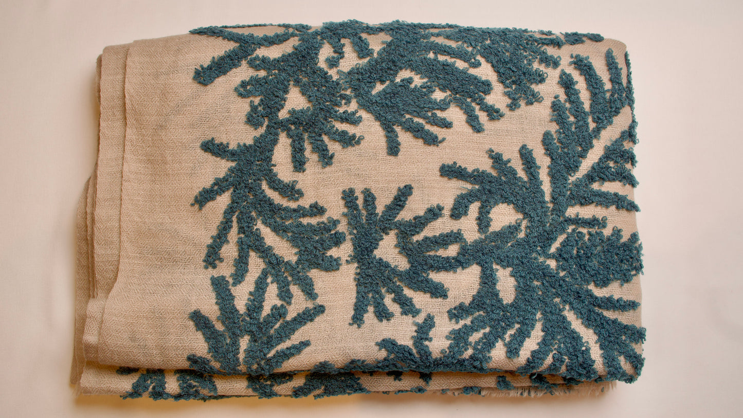 DivineHandicrafts Cashmere Hand Embroidery Scarf