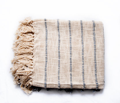 Cotton Blanket Beautiful Design Comfortable & Reversible Warmth Throw for Home Bed 50X60 inch