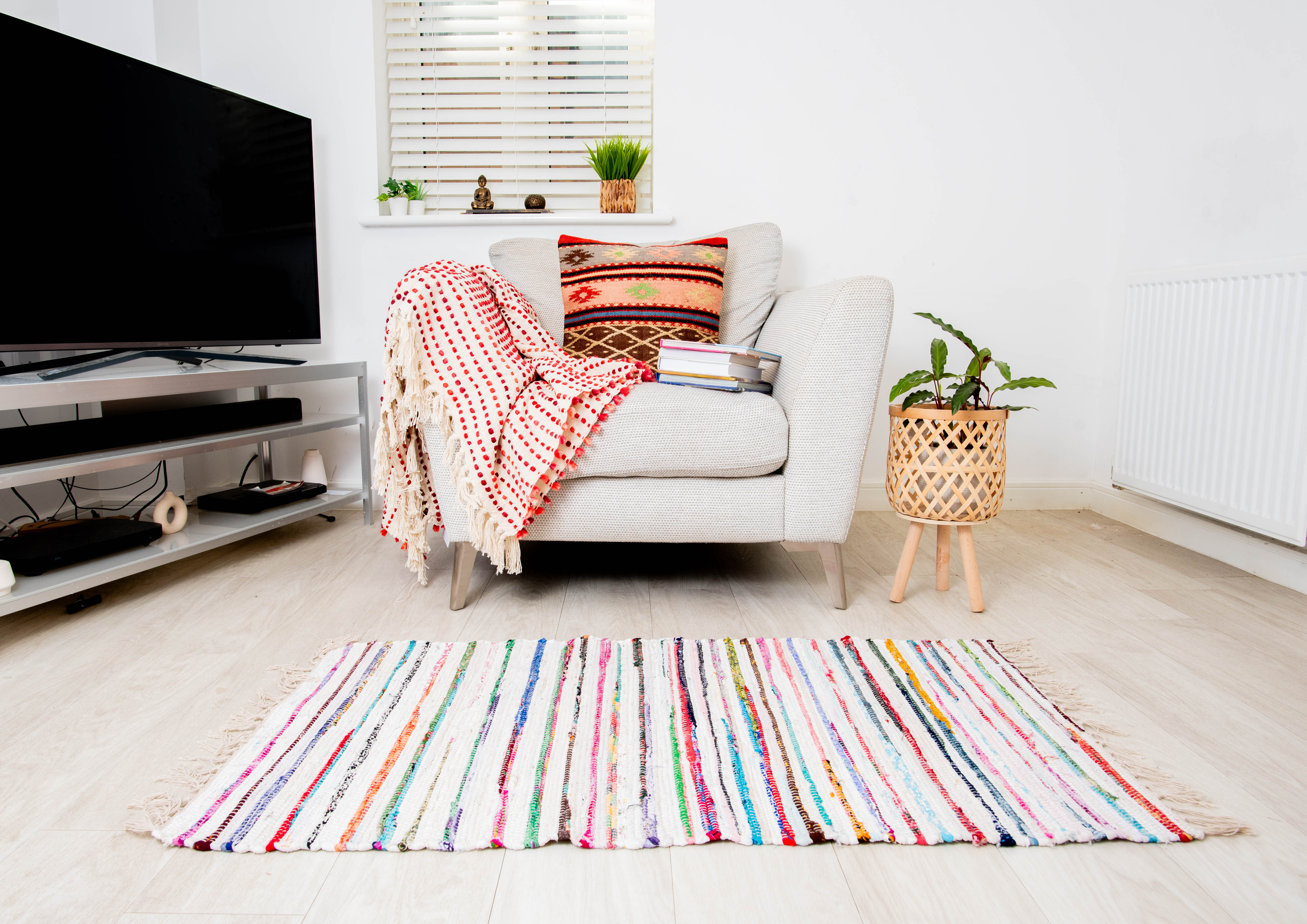 Jute Multicolour Cushion
