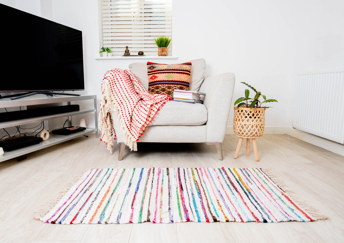 Jute Multicolour Cushion
