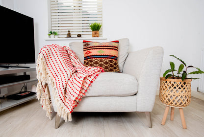 Handmade Jute Multicolour Designer Pillow & Cushion Cover Decorative Covers