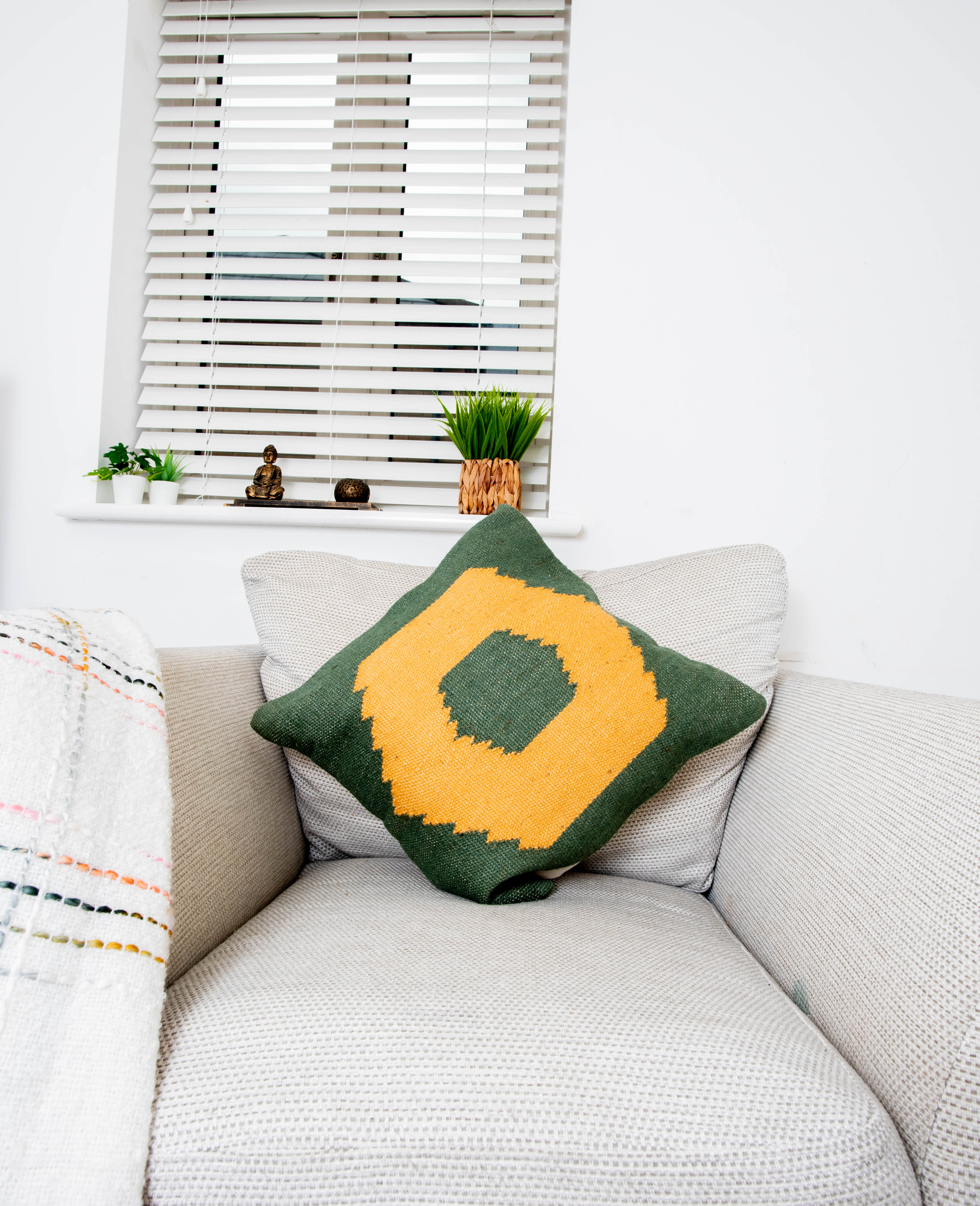 Green Pillow and Cushion Cover

