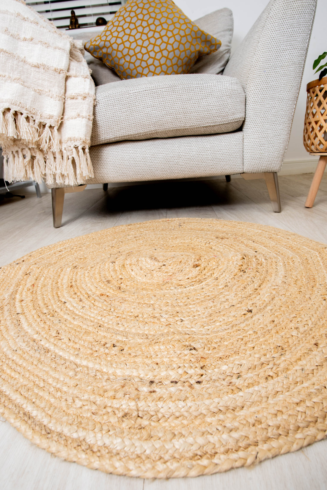 Handmade jute rug 