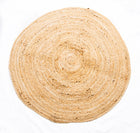 Handwoven Round Braided Jute Rug