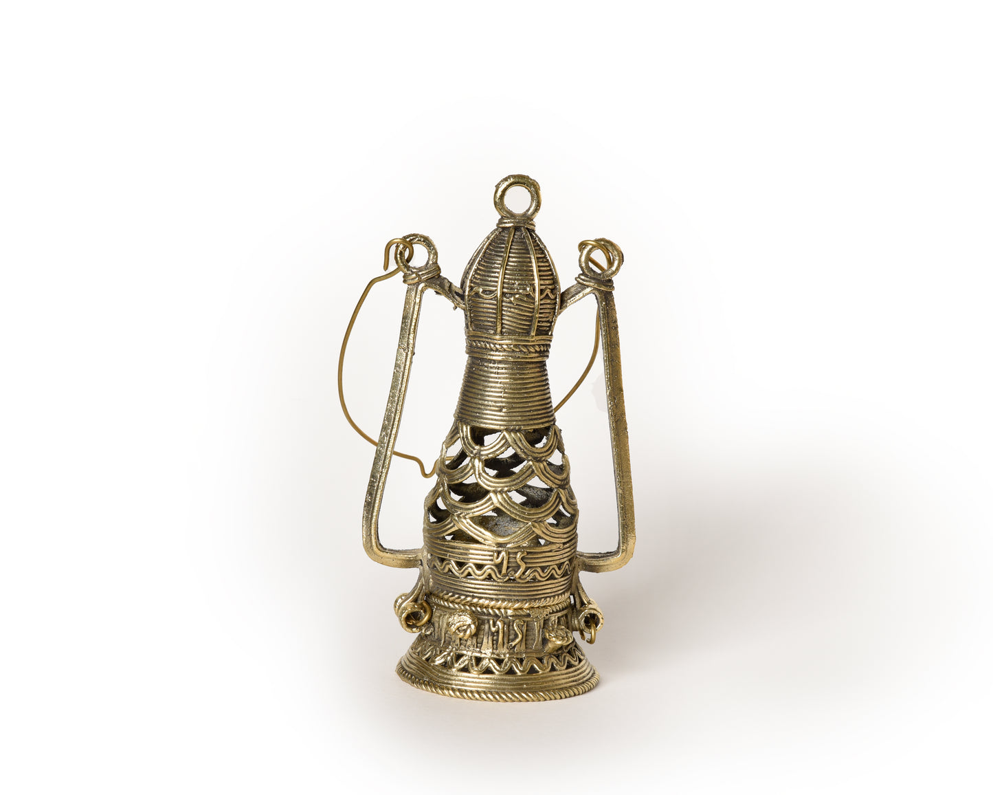 Vintage Lantern Representation: Unique Handmade Showpiece from Ancient India