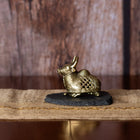 Handmade Brass Dhokra Sitting Bull