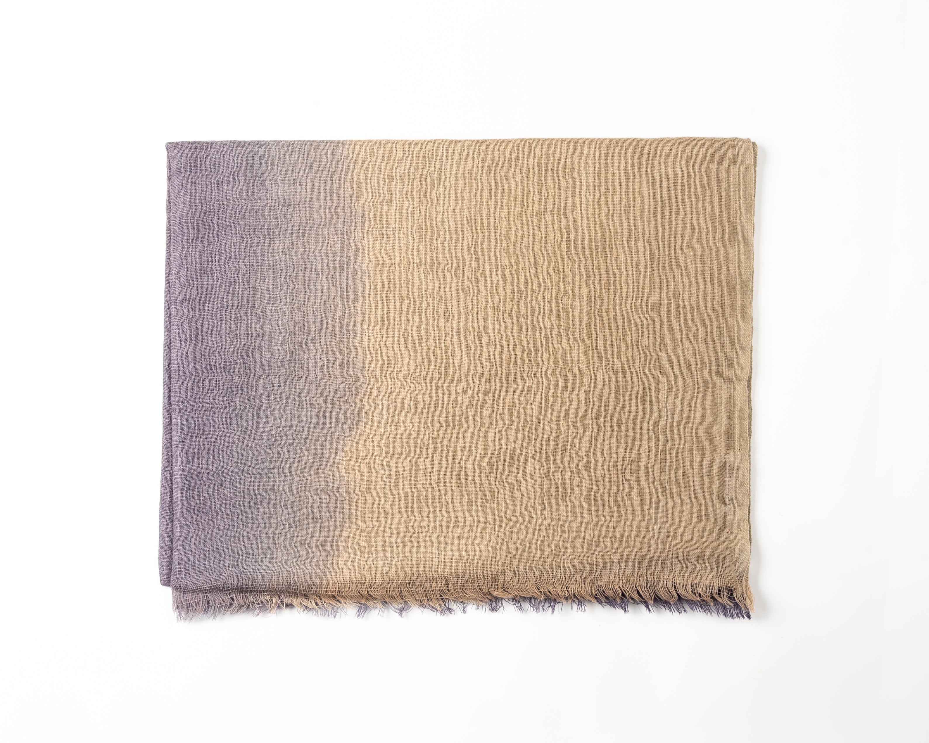 Grey & Gold Wool Scarf material for Ladies
